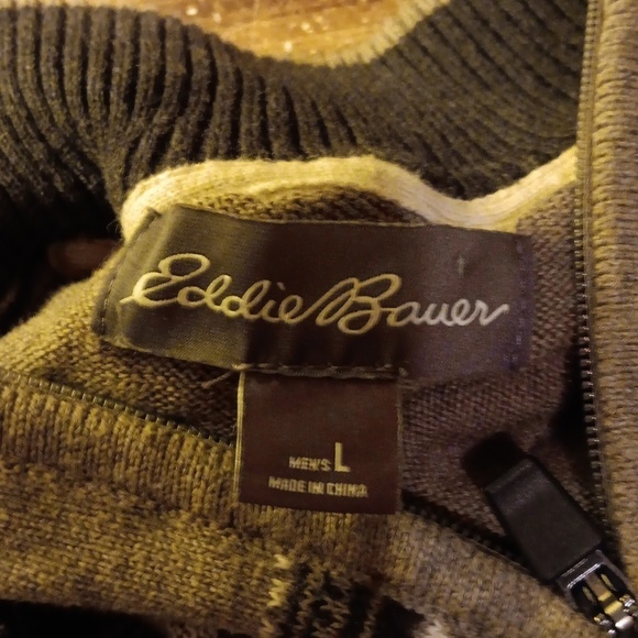 Eddie Bauer large gray sweater - Picture 3 of 3